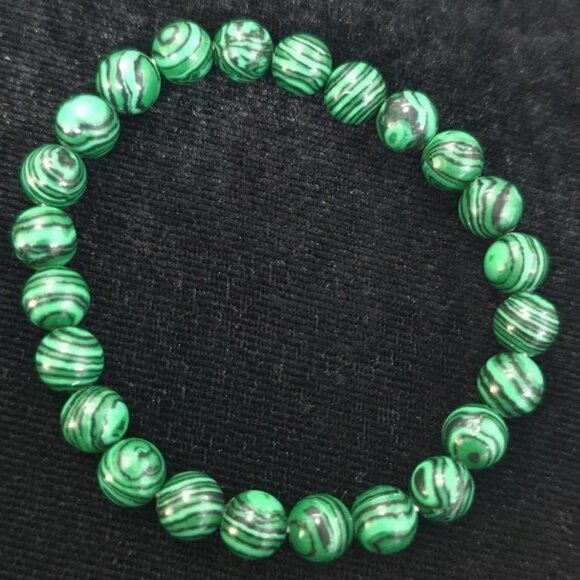 Gem Stone Malachite (70ct) Bracelet - Picture 1 of 1